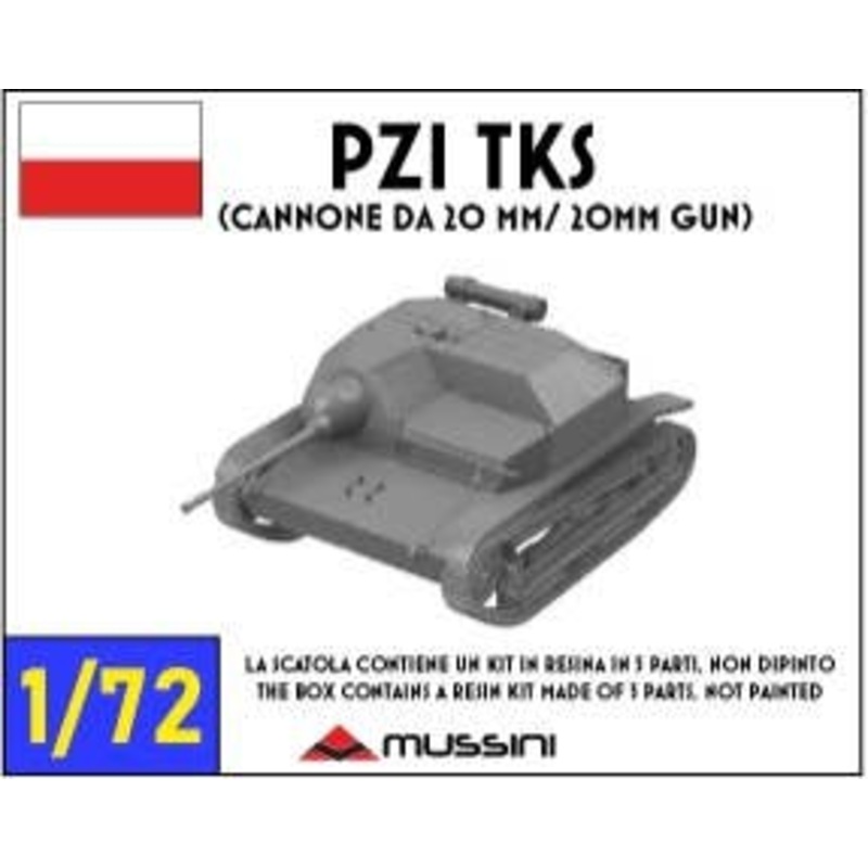 1/72 PZI TKS (Cannone DA 20 MM/ 20MM Gun)