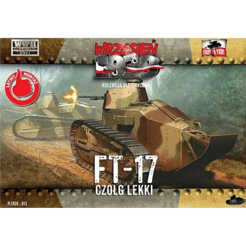 1/72 Renault FT-17 Octagonal Turret w/Gun (Early Version)