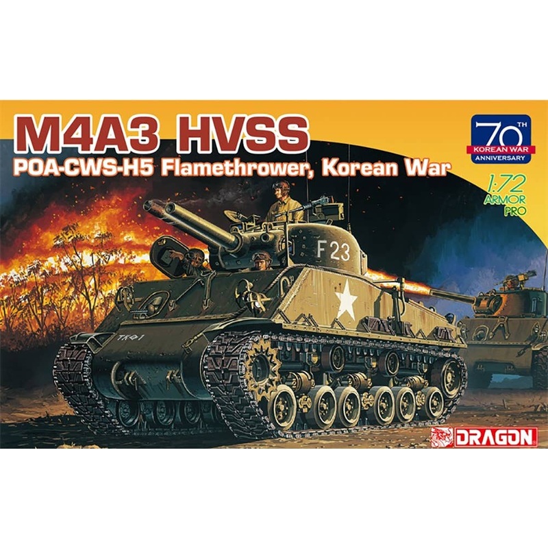 1/72 Sherman M4A3 HVSS POA-CWS-H5 Flamethrower, Korean War