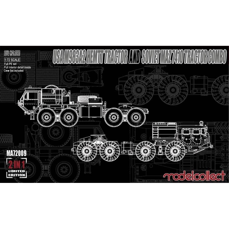 1/72 USA M98A2 HEMTT and Soviet Maz 7410 Tractor Combo