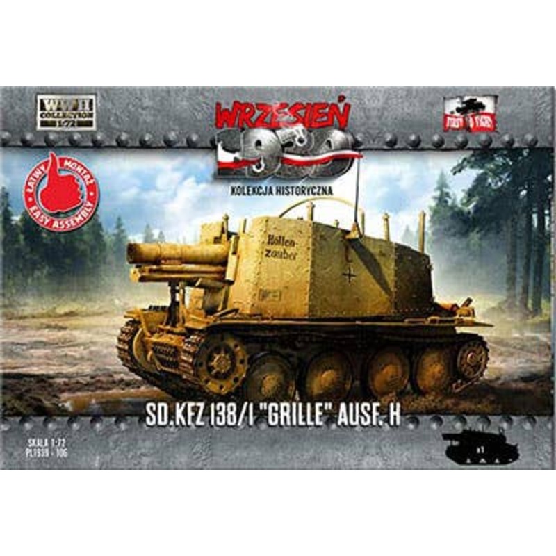 1/72 German 15cm Self-propelled Gun Sd.kfz.138 /1 Grillet H type