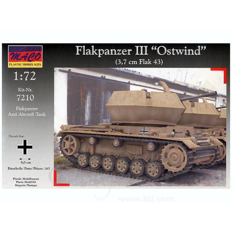 1/72 German Flakpanzer III Ostwind Anti-Aircraft Tank