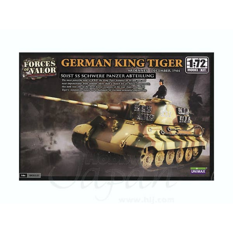 1/72 German King Tiger 501th SS Schwere Panzer Abteilung Ardennes 1944