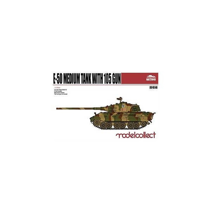 1/72 German WWII E-50 Medium Tank with 105mm Cannon