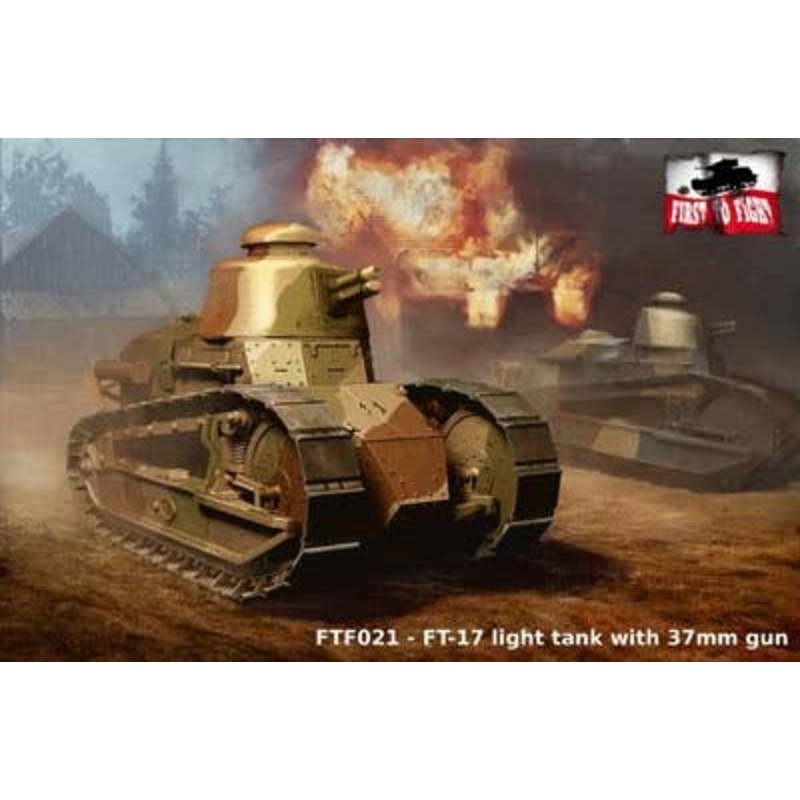1/72 Renault FT-17 with Round Turret and 37mm Gun