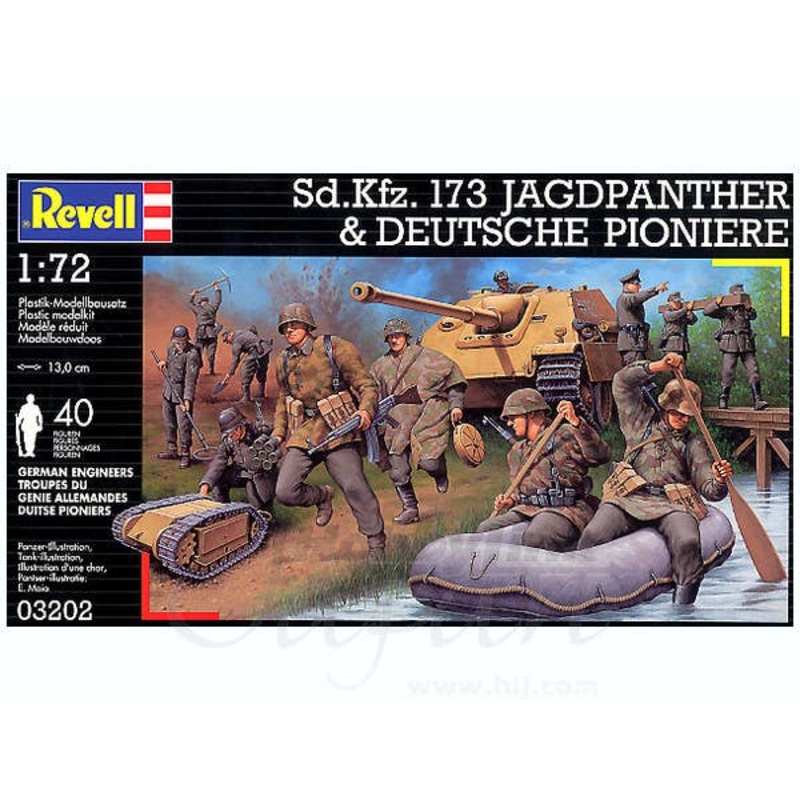 1/72 Sd.Kfz. 173 Jagdpanther & Deutsche Pioniere Soldie