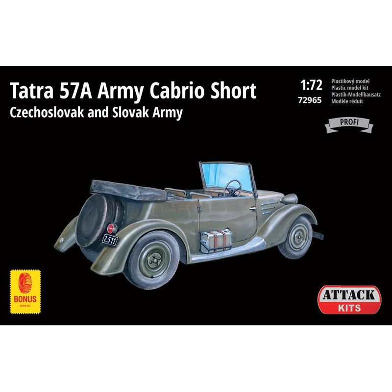 1/72 Tatra 57 Army Cabrio Short - Czechoslovak and Slovak Army