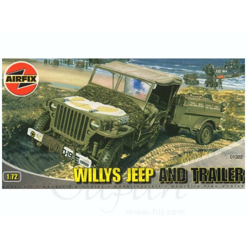 1/72 Willys Jeep and Trailer