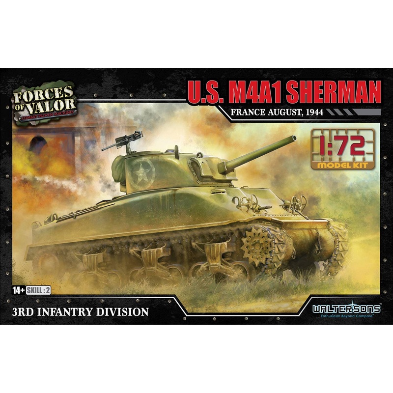 1/72 WW.II US Army M4A1A(75) Sherman August 1944 France 3rd Infantry Division