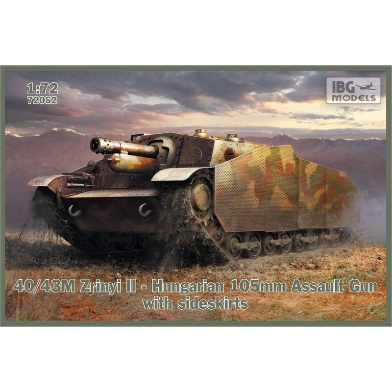 1/72 40/43M Zrinyi II Hungarian 105mm Assault Gun with Sideskirts