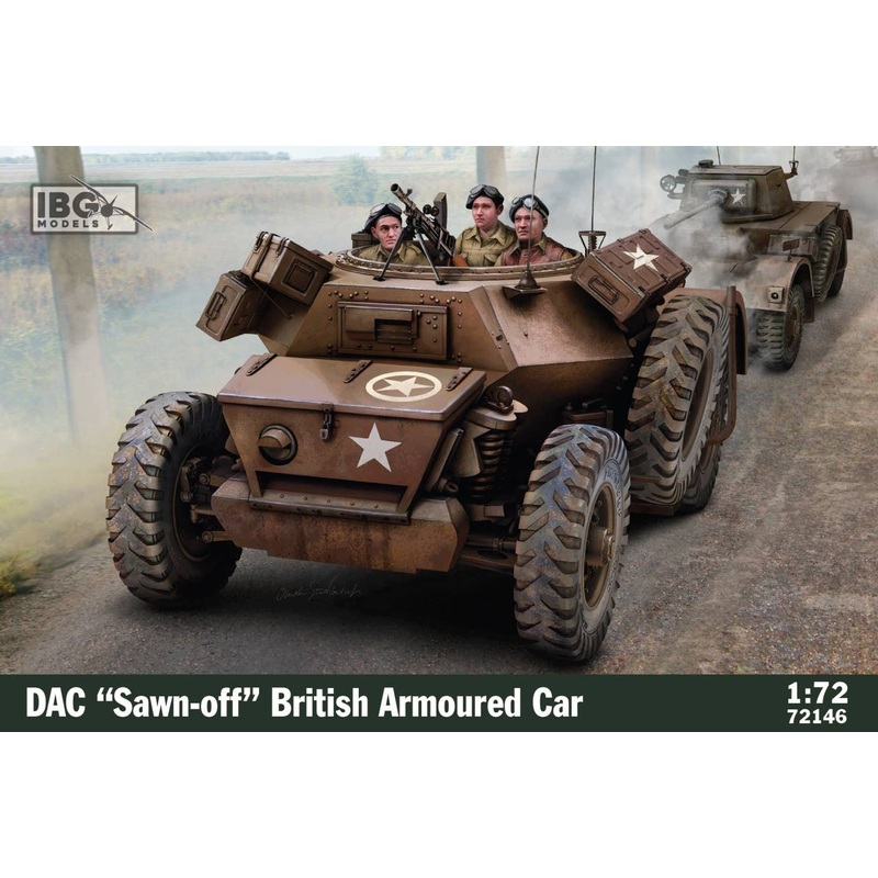 1/72 British Daimler Regiment Command Armored Vehicle Sawn-Off (Open Top)