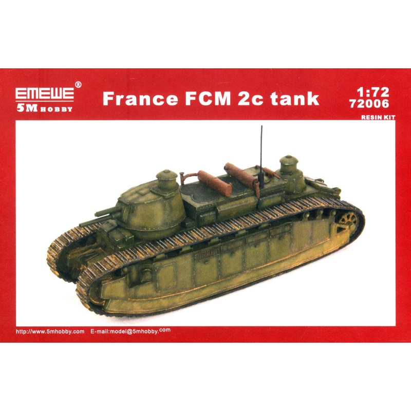 1/72 France FCM 2c Tank