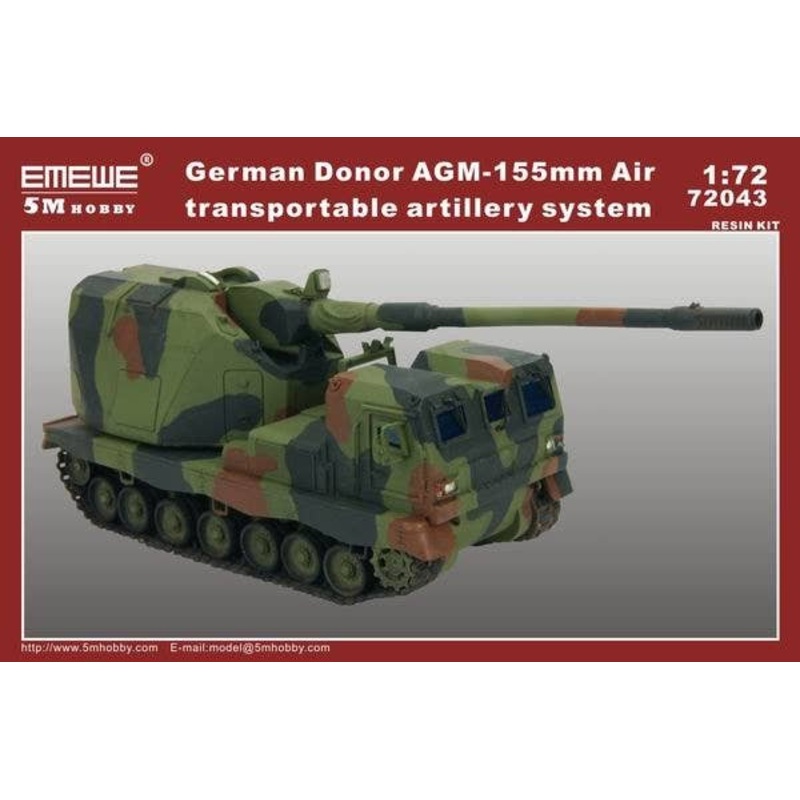 1/72 German Donar AGM-155mm Air Transportable Artillery System