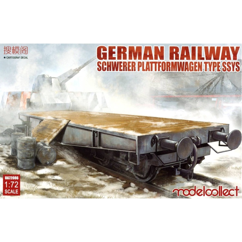 1/72 German Railway Schwerer Plattformwagen Type SSYS