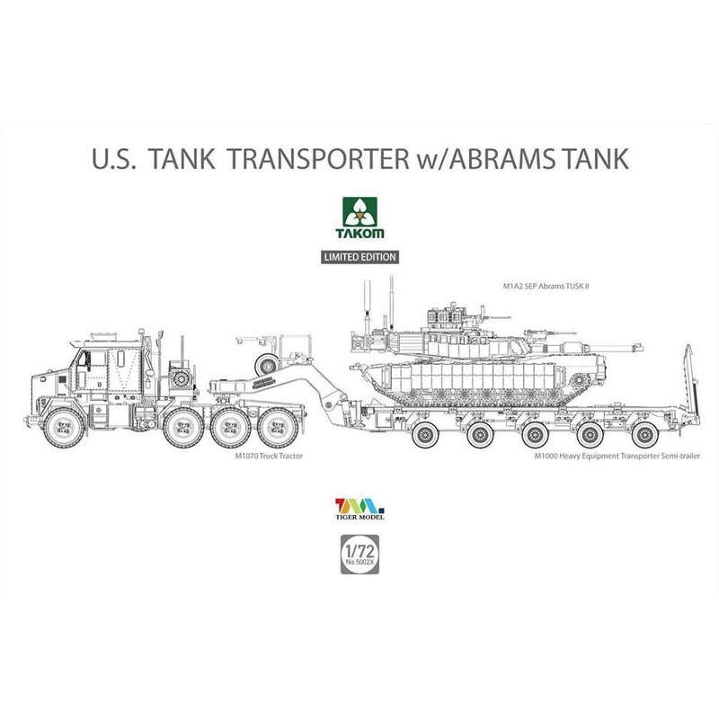 1/72 M1070 & M1000 w/M1A2 SEP Abrams Tusk II