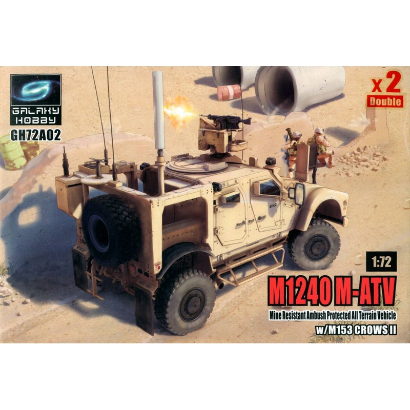 1/72 M1240 M-ATV w/M153 CROWS II Mine Resistant Ambush Protected All Terrain Vehicle Double Kits