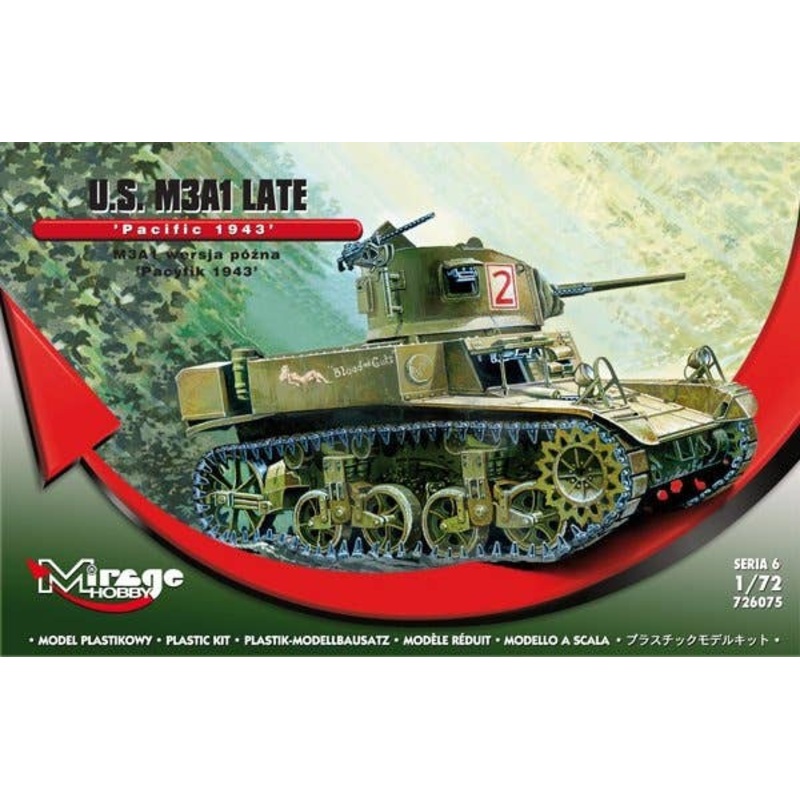 1/72 M3A1 Late U.S. Light Tank "Pacific 1943"