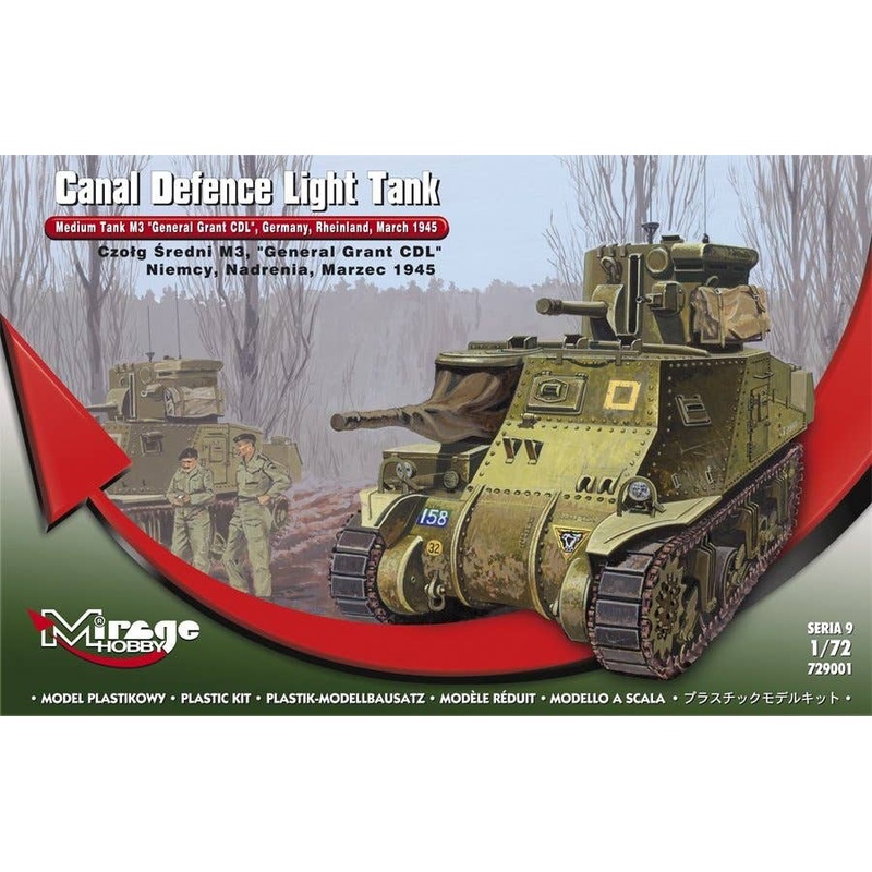 1/72 Medium Tank M3 "General Grant" - "Canal Defence Light", Late Version, Germany, Rheinland, March 1945