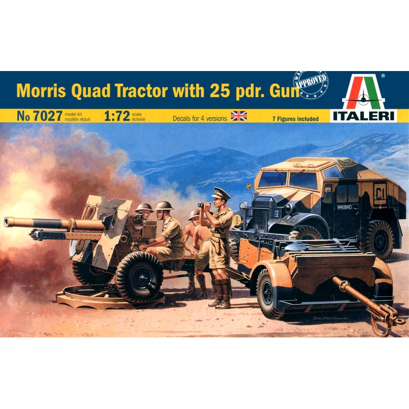 1/72 Morris Quad Tractor w/25-pounder