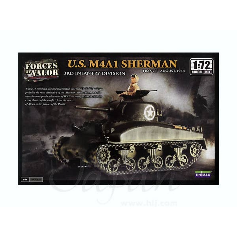 1/72 US M4A1 Sherman 3rd Infantry Division France 1944