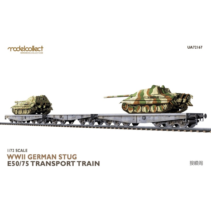 1/72 WWII German STUG E50/75 Transport Train