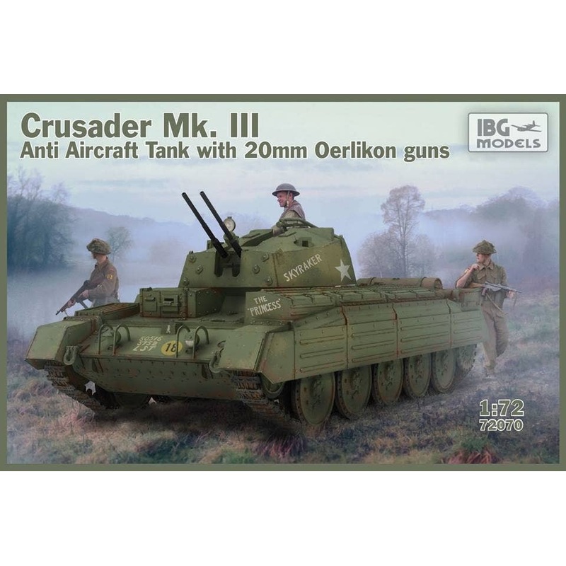1/72 Crusader Mk.III Anti Aircraft Tank with 20mm Oerlikon Guns