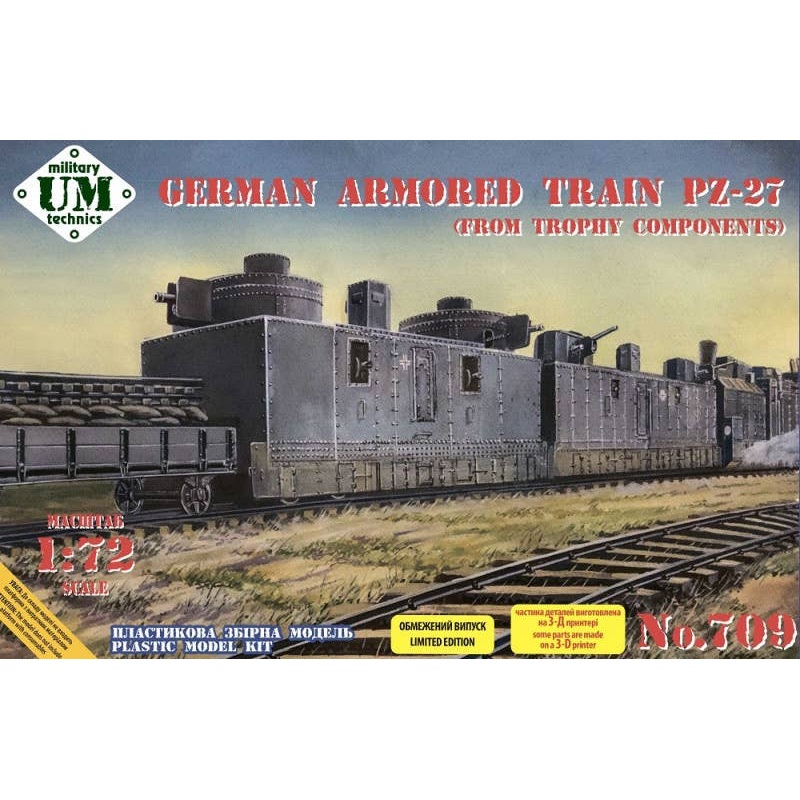 1/72 German Armored Train PZ-27 (Trophy Components)