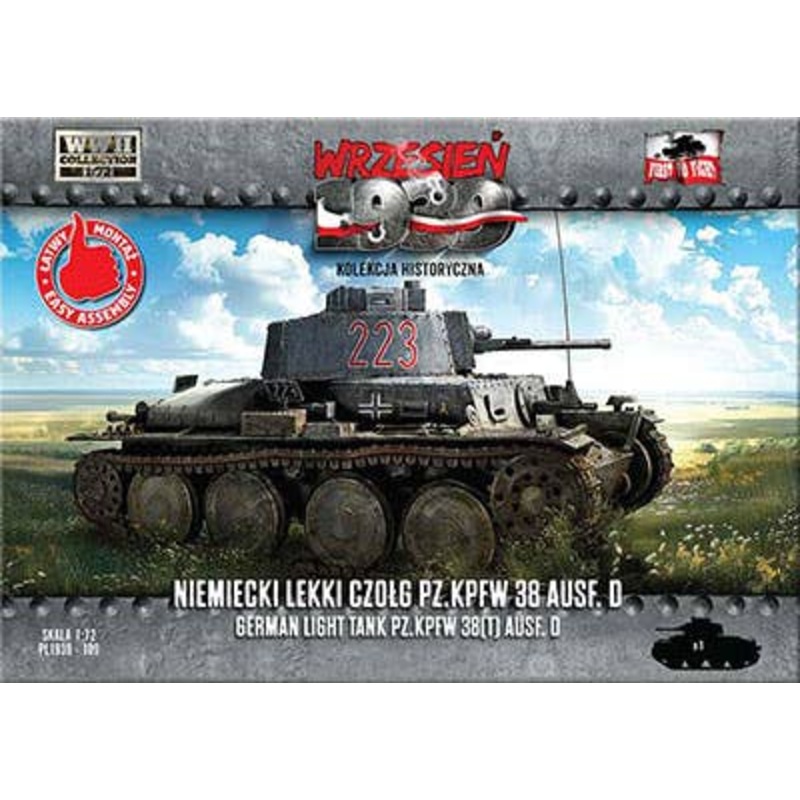 1/72 German Pz.Kpfw.38 (t) Ausf.D Light Tank