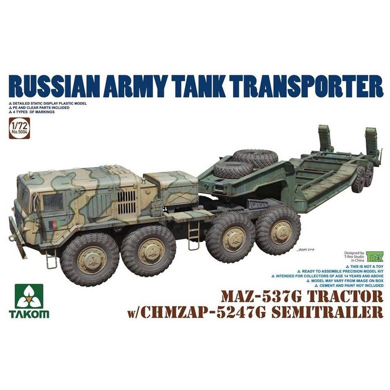 1/72 MAZ-537G Tractor w/CHMZAP-5247G Semitrailer