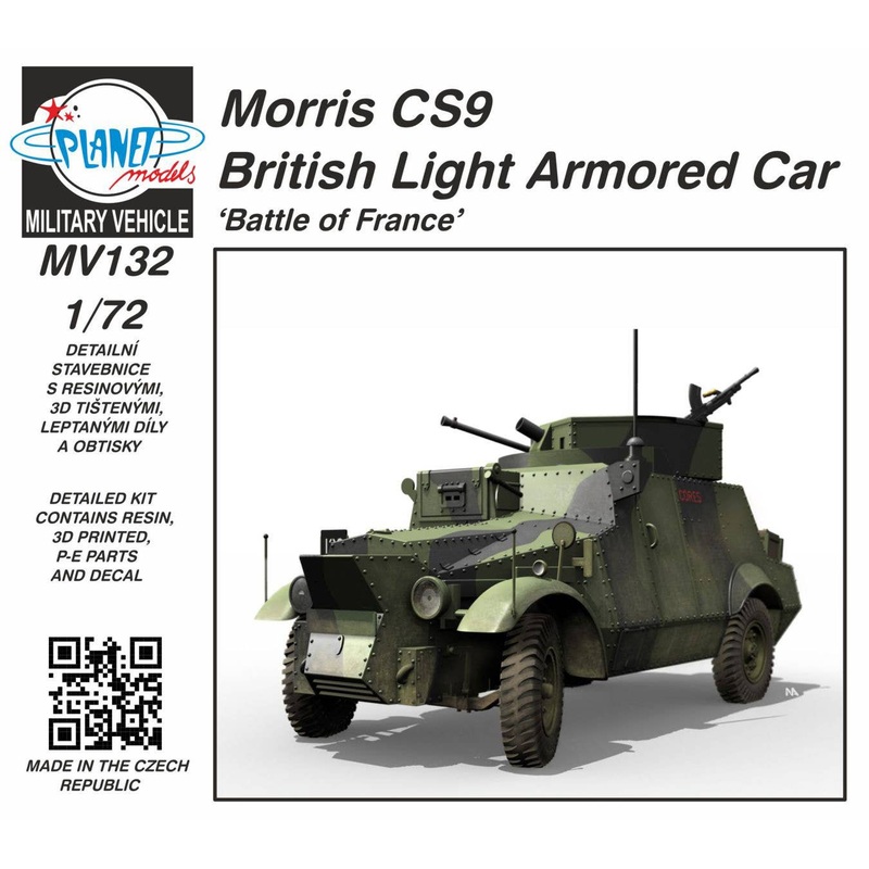 1/72 Morris CS9 British Light Armored Car Battle of France