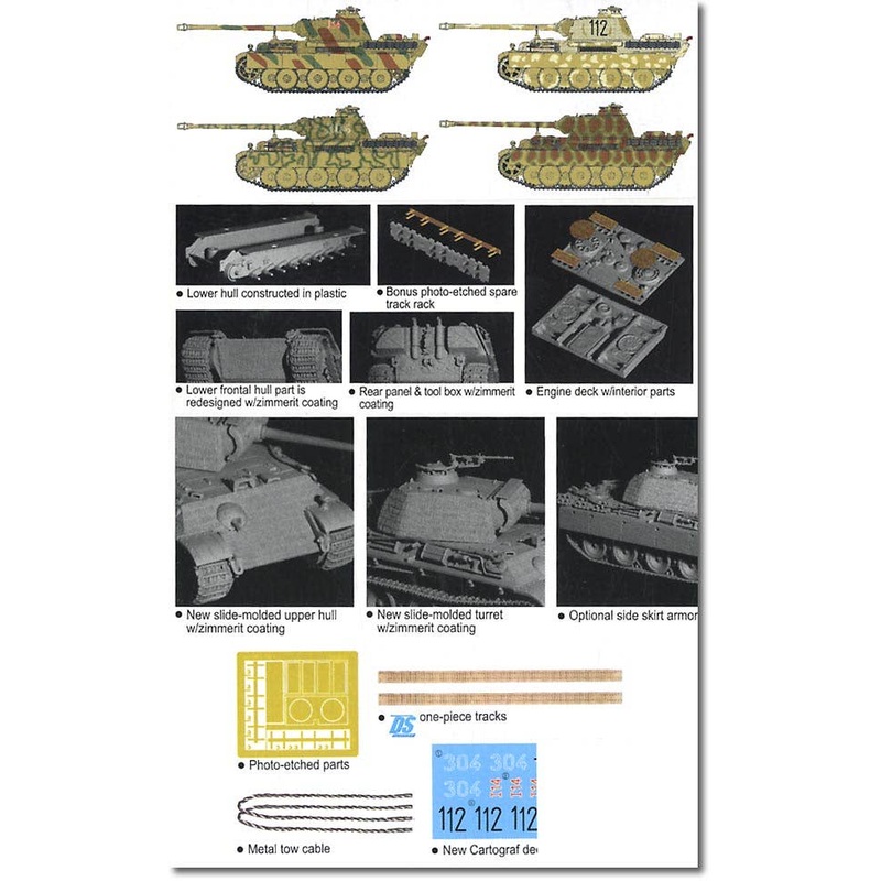 1/72 Panther G Early Production w/Zimmeritt