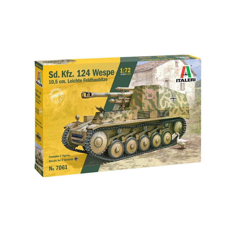 1/72 WW.II German Sd.Kfz.124  Wespe 10.5cm. Self-Propelled Howitzer