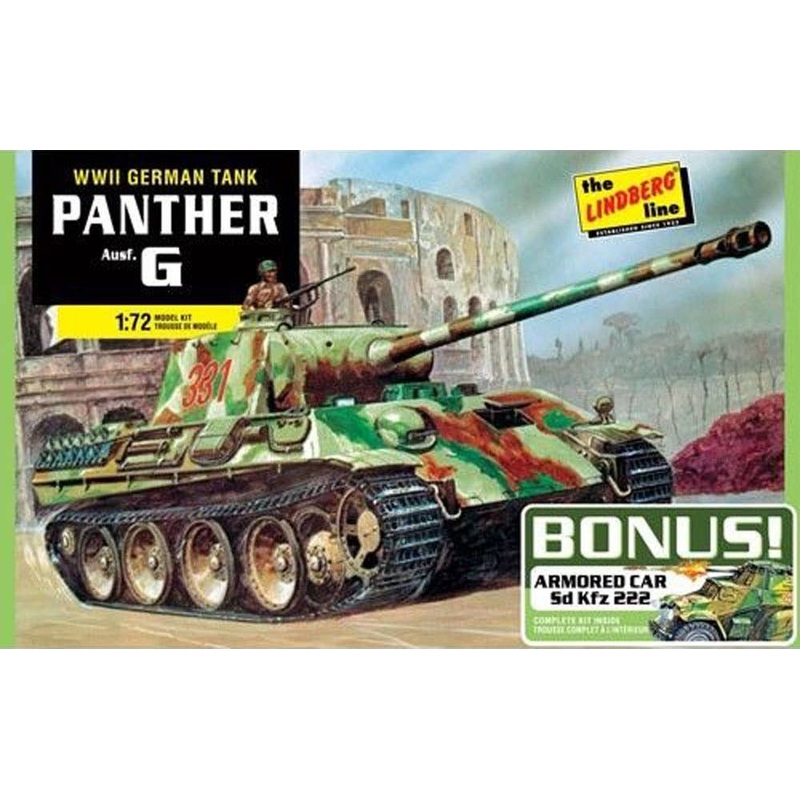 1/72 WW.II German Tank Panther Ausf. G (Bonus: Sd.Kfz.222)