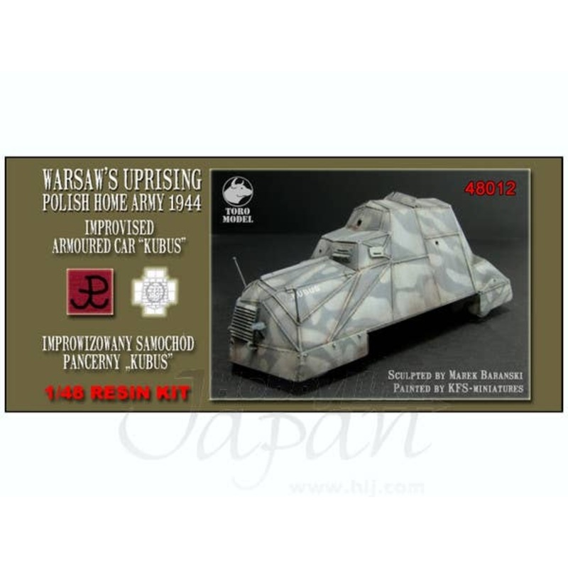 1/48 Warsaw's Uprising Polish Home Army 1944 Improvised Armored Car "Kubus"