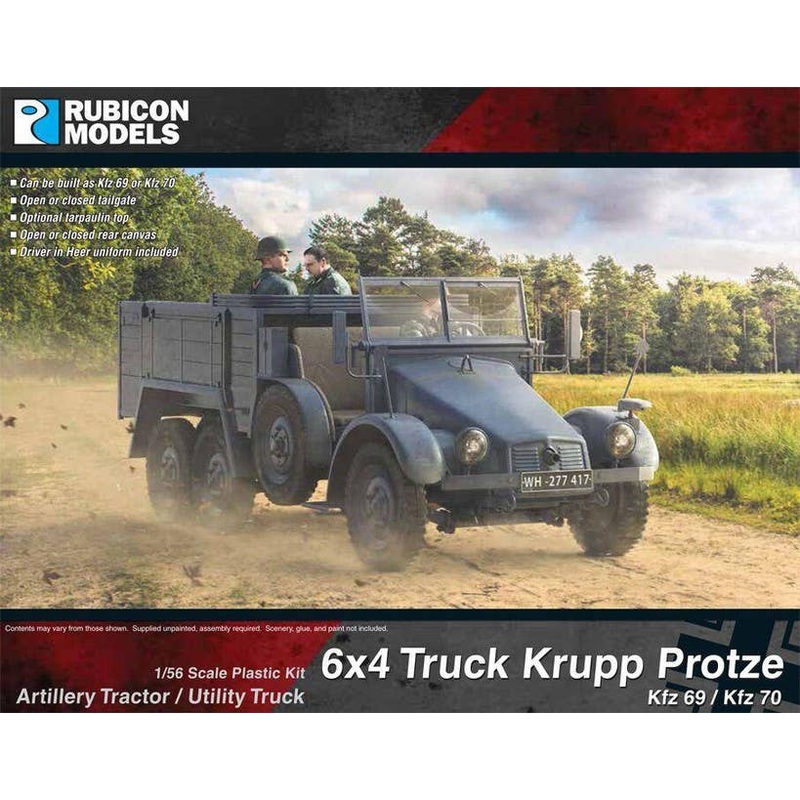 1/56 Artillery Tractor/Utility Truck 6x4 Truck Krupp Protze Kfz 69/Kfz 70