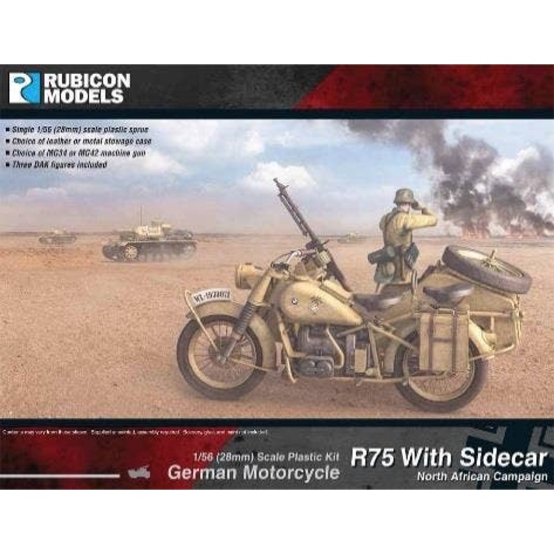 1/56 German Motorcycle R75 with Sidecar DAK