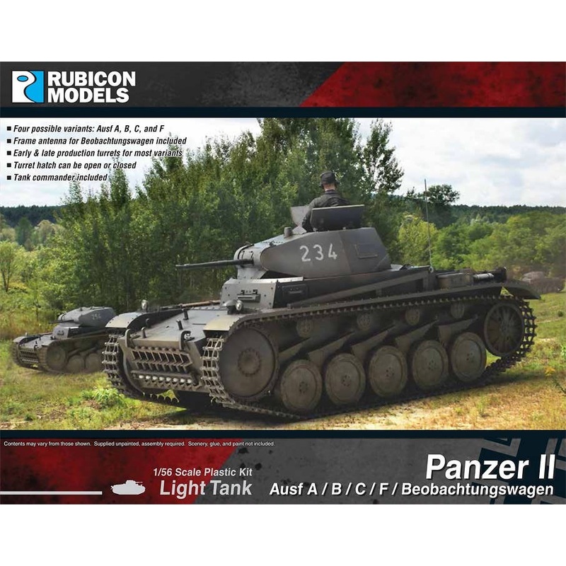 1/56 Panzer II (A / B / C / F reconnaissance type)