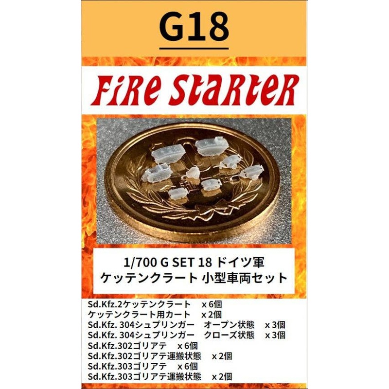 1/700 German Kettenkrad Small Vehicle Set