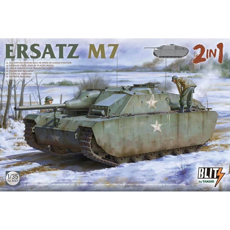 1/35 Ersatz M7 (No.III Assault Gun G Type Camouflage Type) 2 in 1
