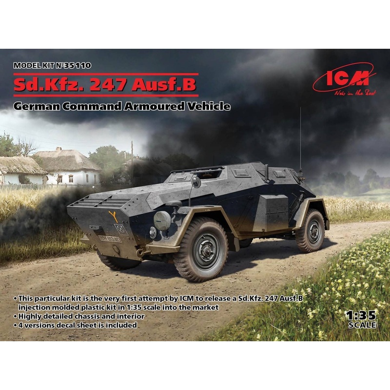 1/35 Sd.Kfz.247 Ausf.B German Command Armoured Vehicle