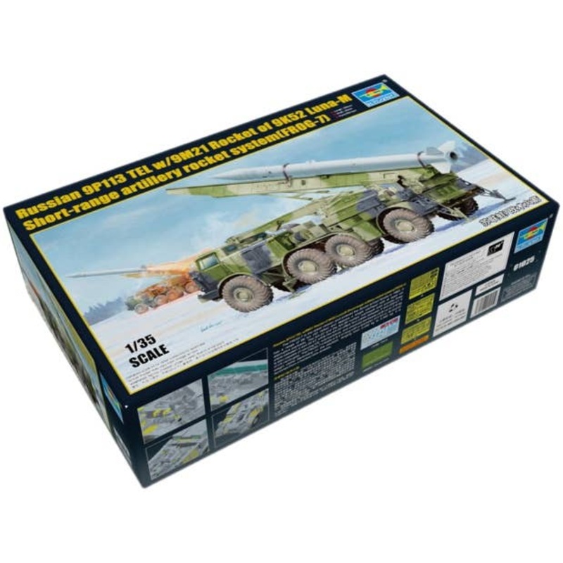 1/35 Soviet 9P113 TEL w/9M21 Rocket of 9K52 Luna-M Short-range Artillery Rocket System (FROG-7)