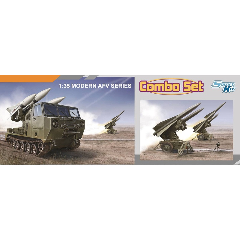1/35 U.S. Army M727 MIM-23 Self-Propelled Missile Carrier & MIM-23 HAWK M192 Anti-Aircraft Missile Launcher Combo Set