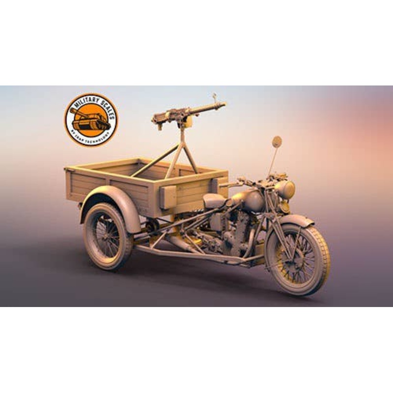 1/48 Italian Benelli M36 Three-wheeled Motorcycle