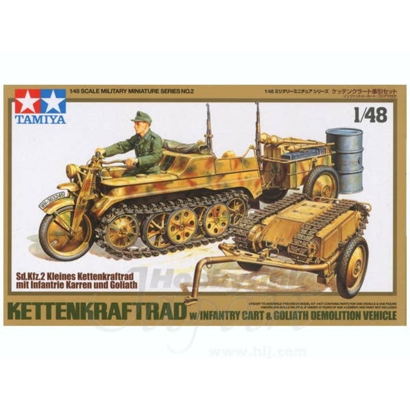 1/48 Kettenkraftrad w/Goliath