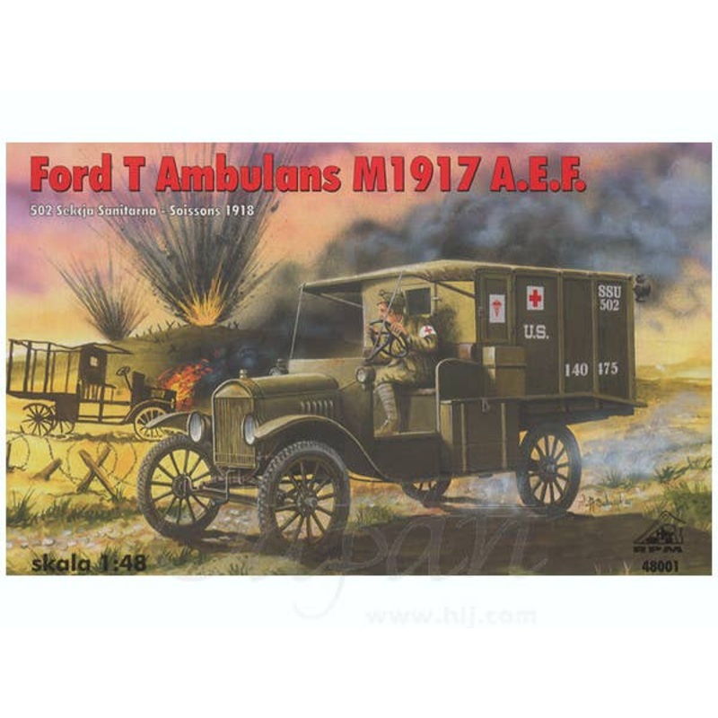 1/48 Model T Ford Ambulance 1917 American Expeditionary Forces