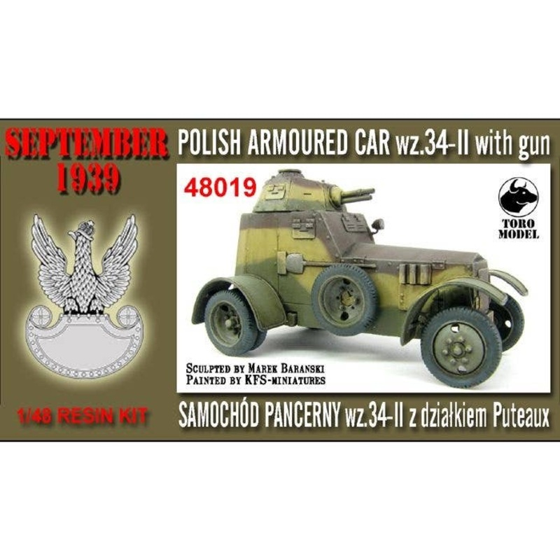 1/48 Polish Armoured Car Wz.34-II with Gun