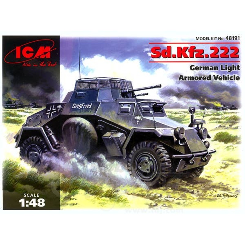 1/48 Sd.Kfz.222 German Light Armored Vehicle