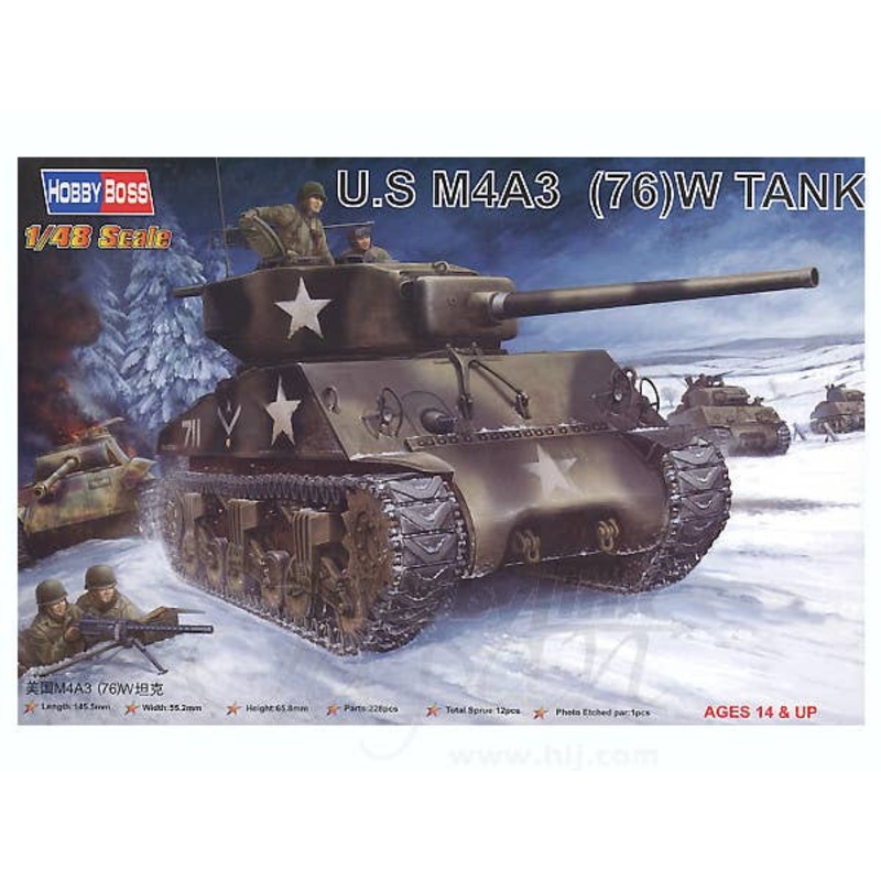 1/48 US M4A3 Sherman 76mm Barrel