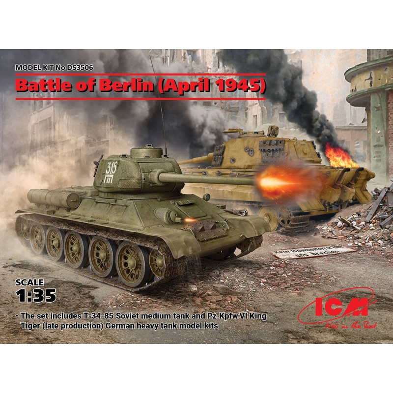 1/35 Battle of Berlin (April 1945) (T-34-85, King Tiger)