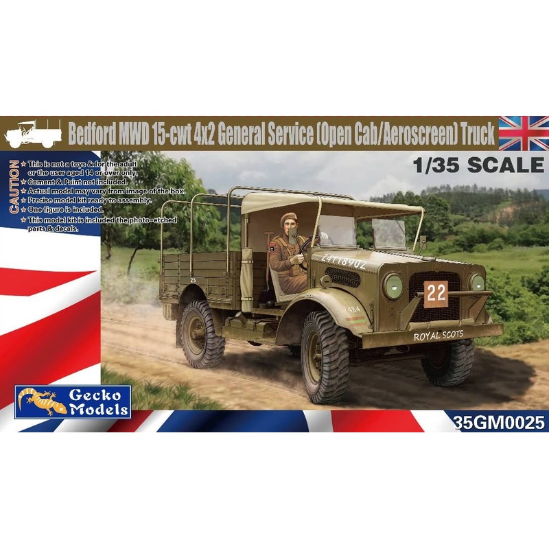 1/35 Bedford MWD 15-cwt 4x2 General Service (Open Cab/Aeroscreen) Truck